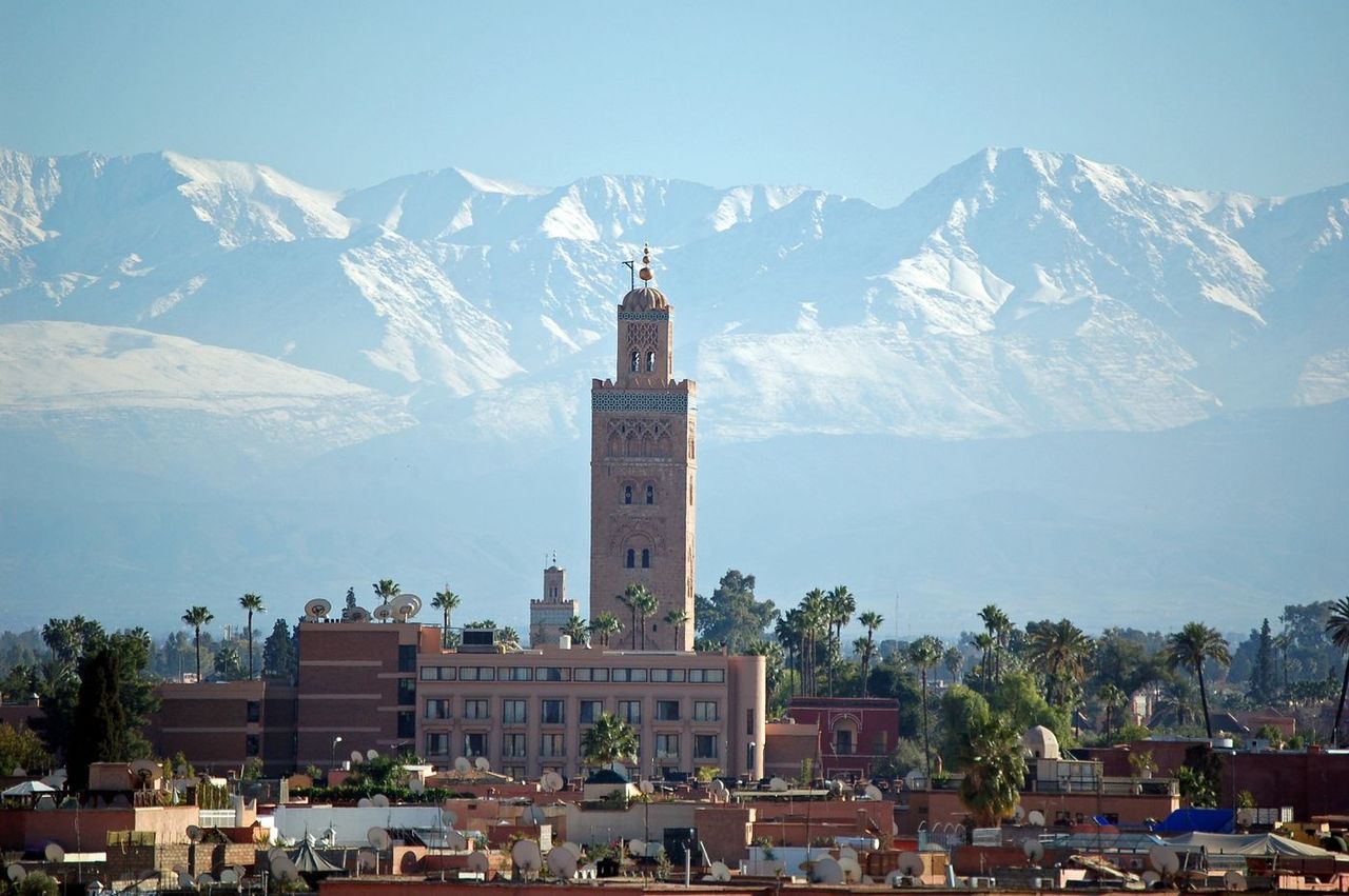 Vibrant town of Marrakech Morocco