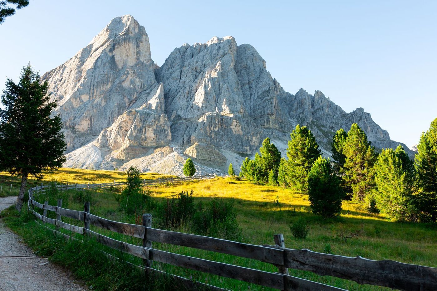 Beautiful of Peitlerkofel in Dolomites