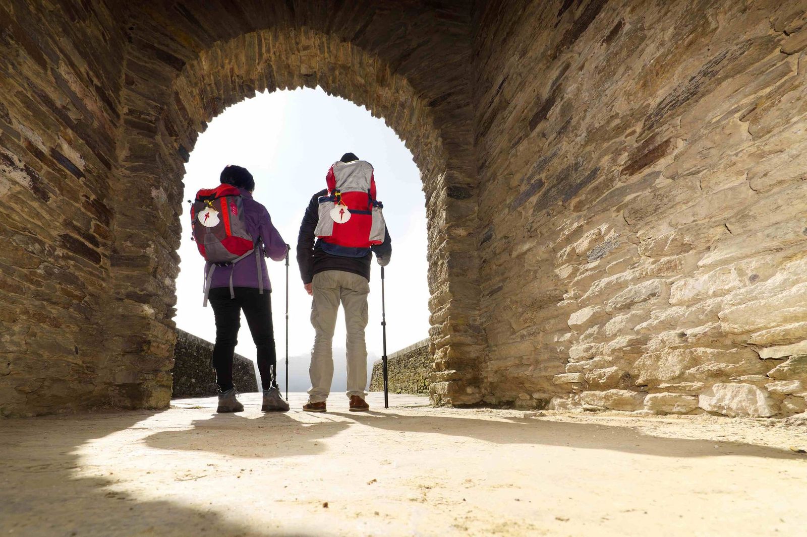 2 walkers in alcove