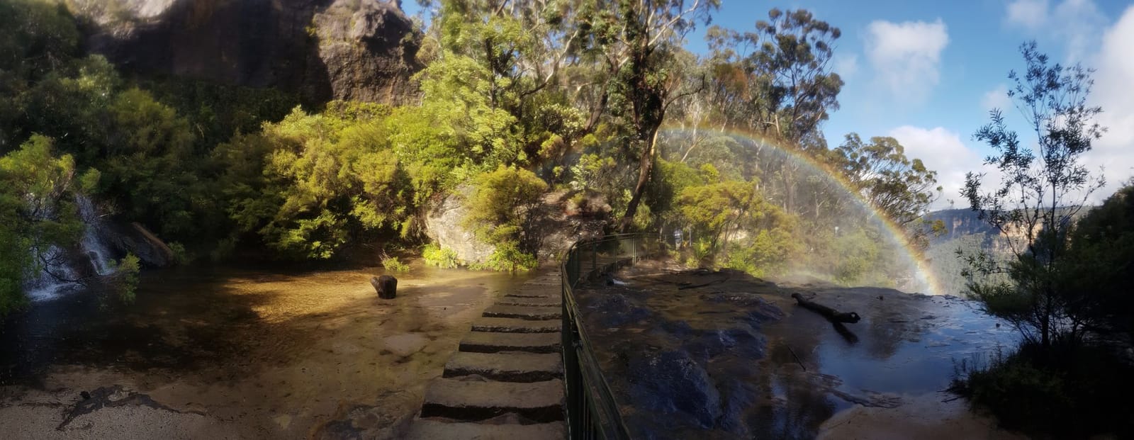 Wentworth falls blue mountains rainbow