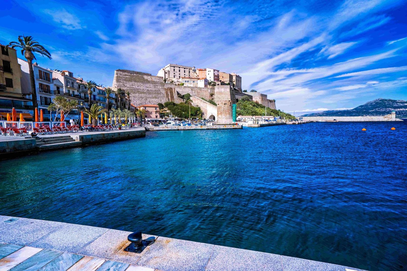 Calvi from Sea Bay Corsica