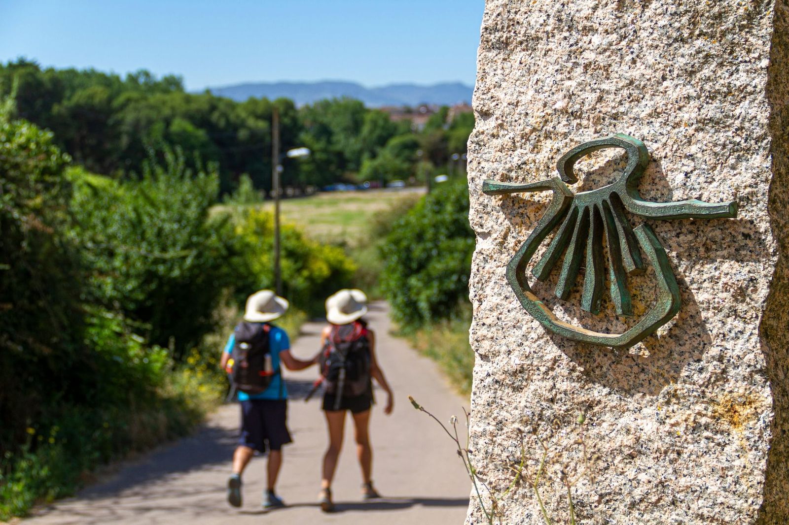 Pilgrims,On,The,Route,Of,The,Camino,De,Santiago,(way