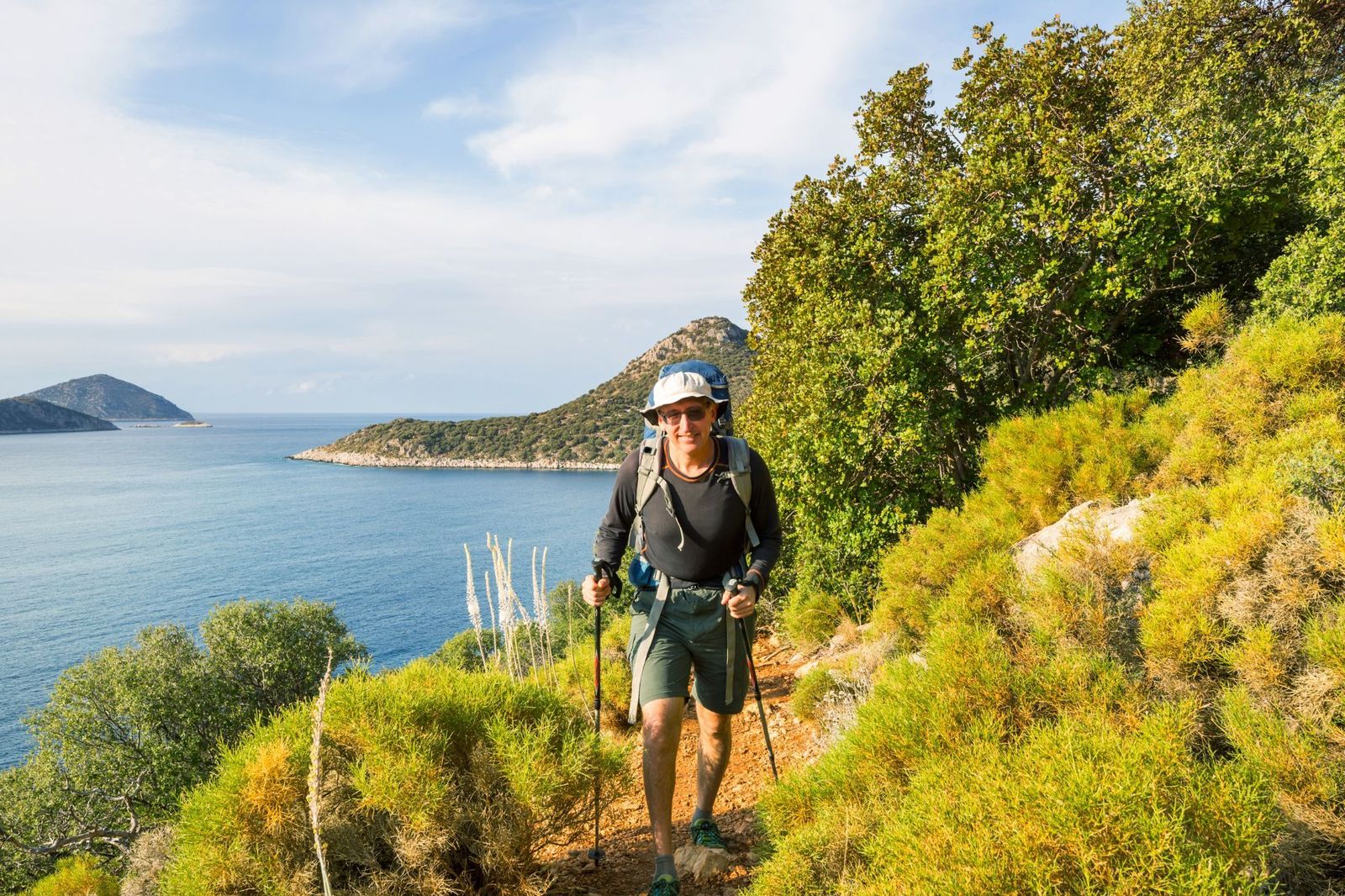Hiker on Lycian Way
