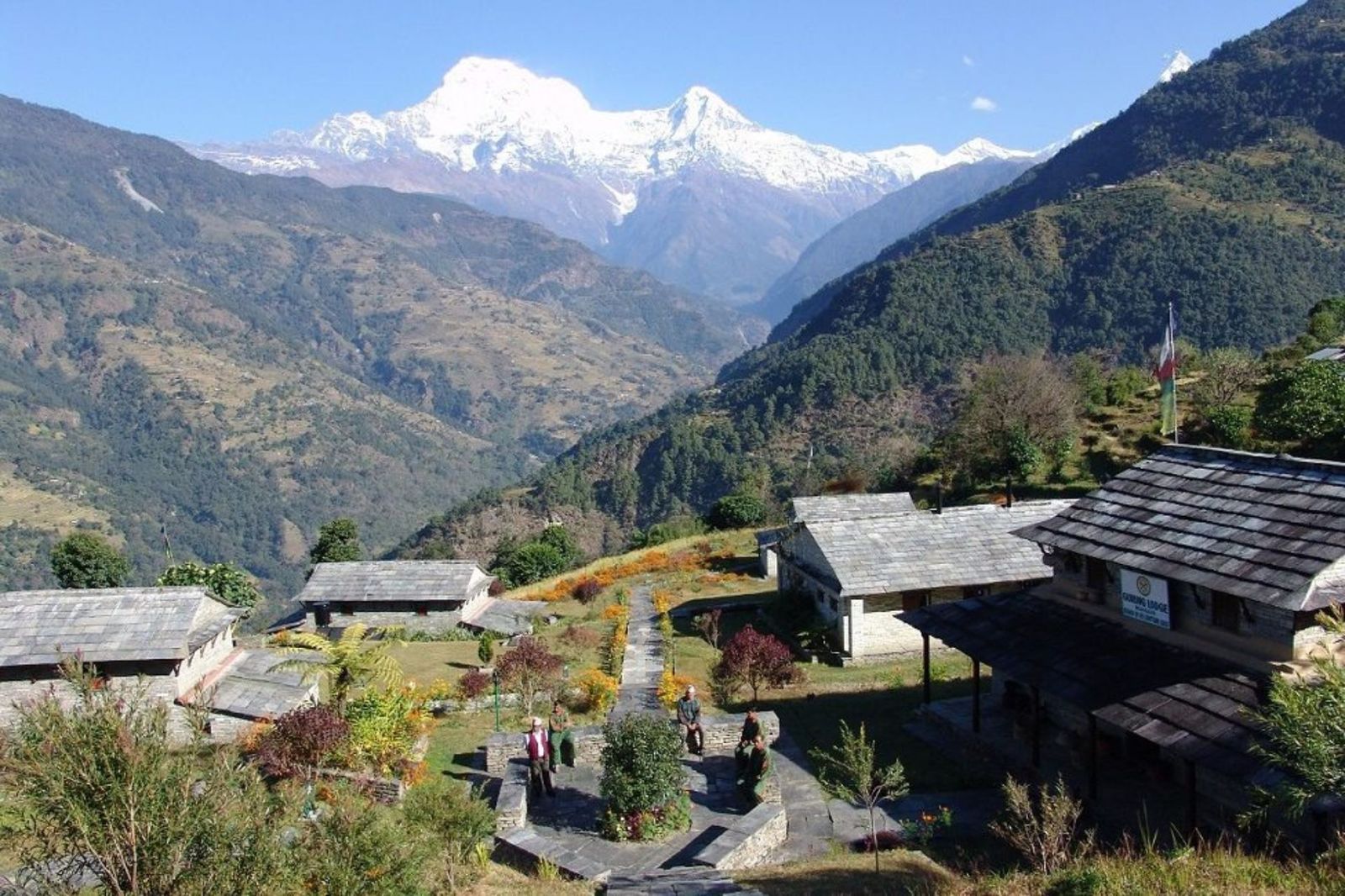 Mountain Lodges of Nepal Majgaon view Annapurna Foothills Nepal