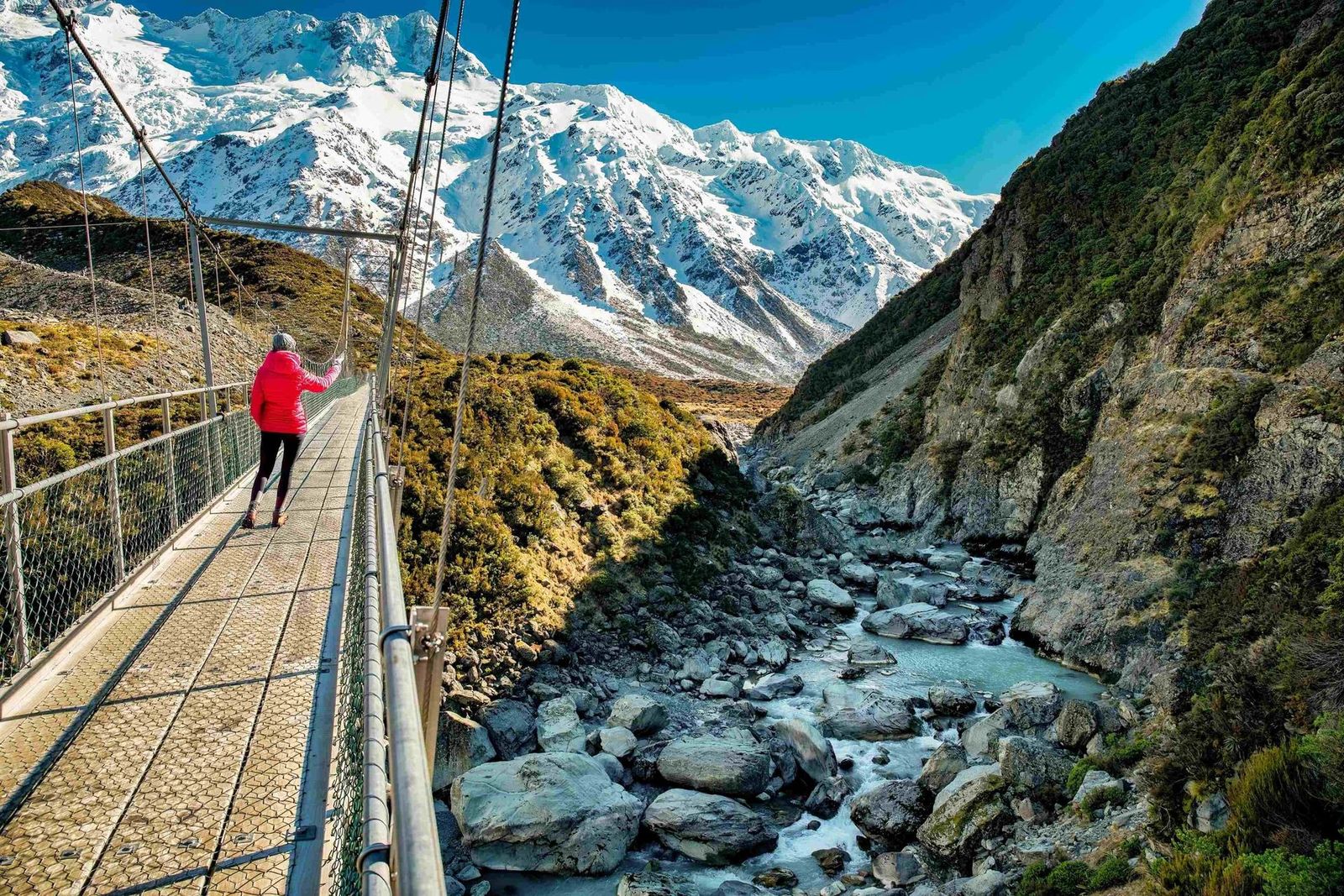 Mt cook hiker