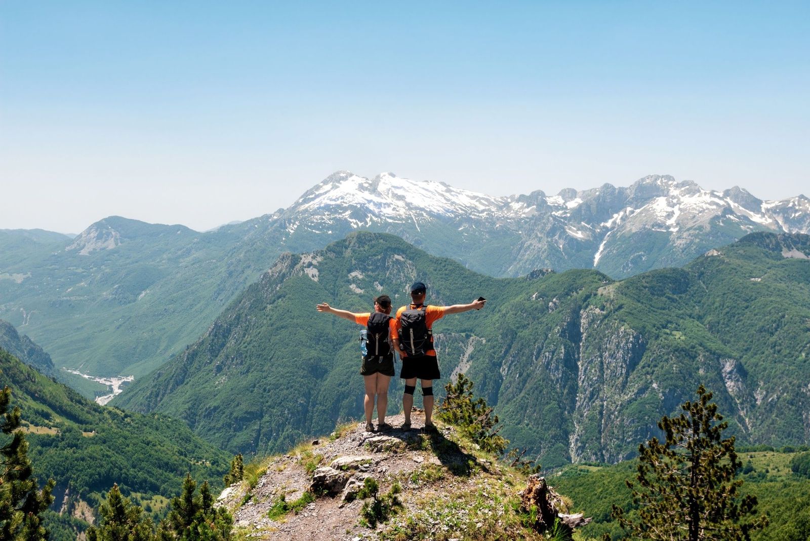 Triumphant Summit View Over the Accursed Mountains in Balkans Albania.jpg