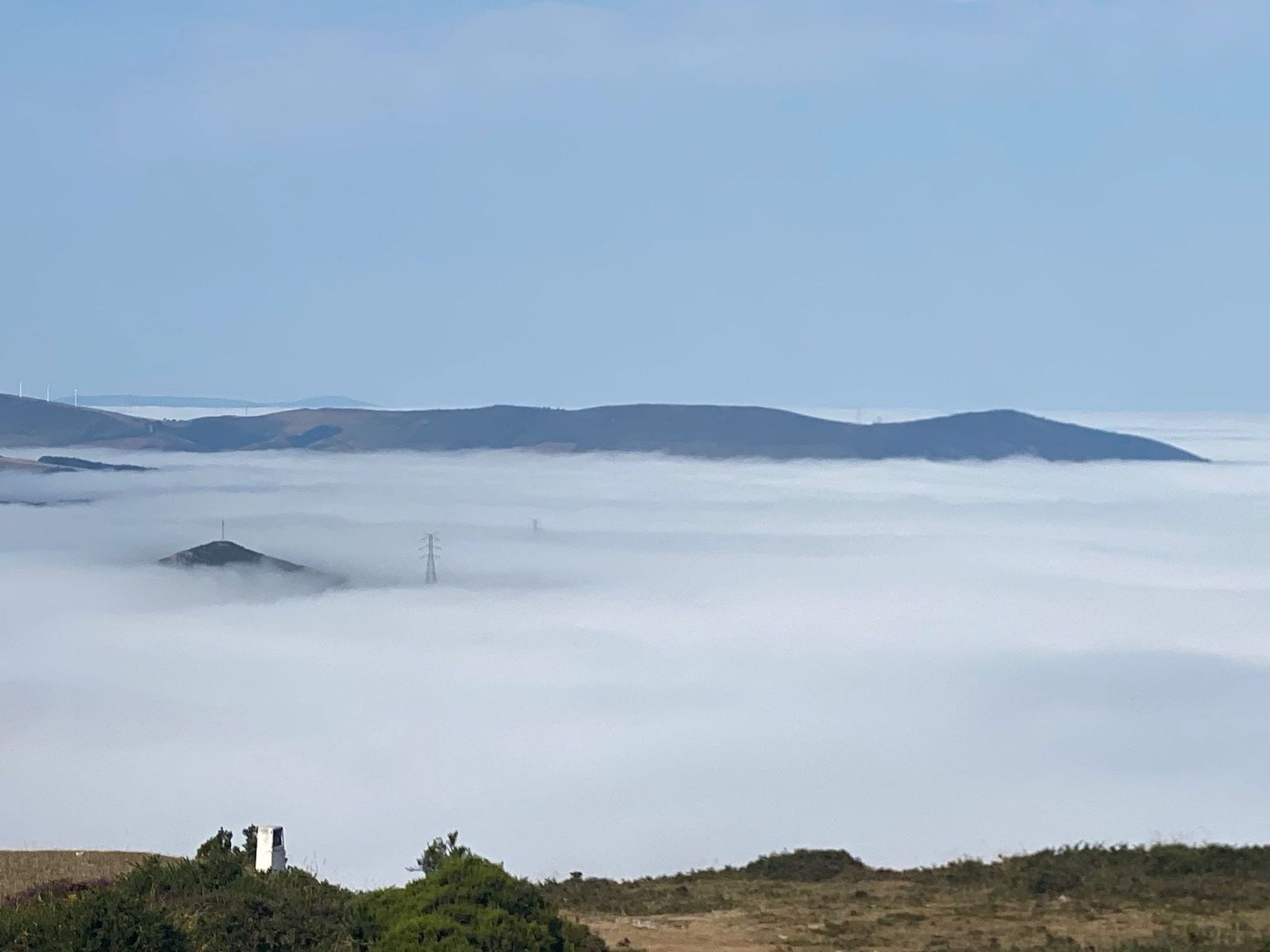 big view clouds camino