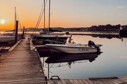 Boats at Perros Guirec Brittany France