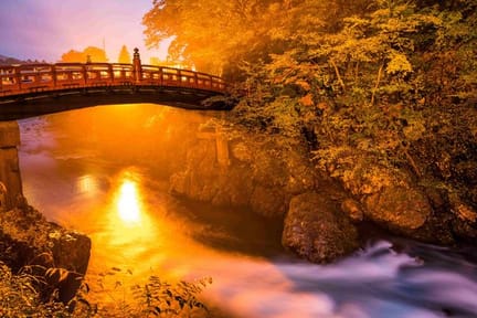 Bridge of Nikko river sunset sm
