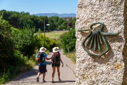 Pilgrims,On,The,Route,Of,The,Camino,De,Santiago,(way