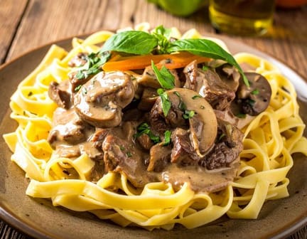 Hearty-Beef-Stroganoff-with-Tagliatelle.