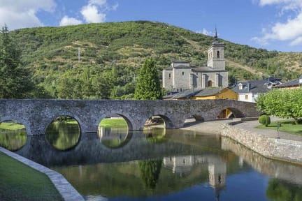 Roman Bridge on the Spanish Camino Leon