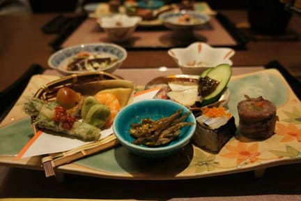 Traditional Japanese dinner