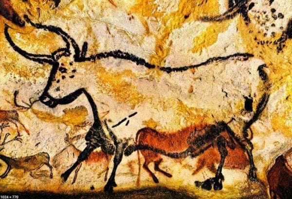 Ancient rock paintings Dordogne