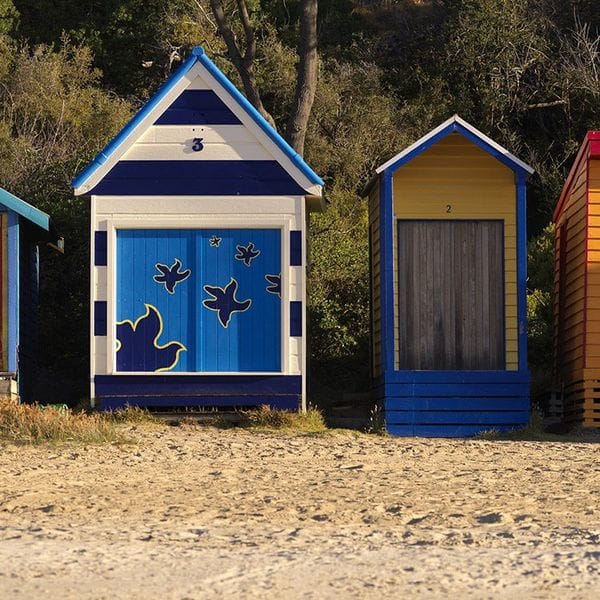 Mornington-Peninsula-Bathing boxes on walk