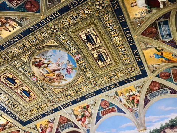 Palazzo Pubblico ceiling in siena
