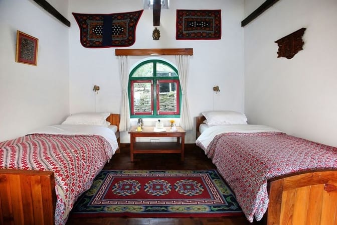Mountain Lodges of Nepal Majgaon room Annapurna Foothills Nepal