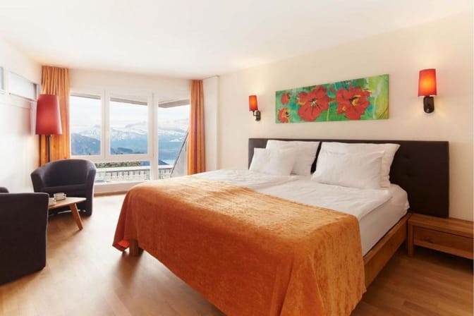 Rigi Kaltbad Hotel room with view Switzerland