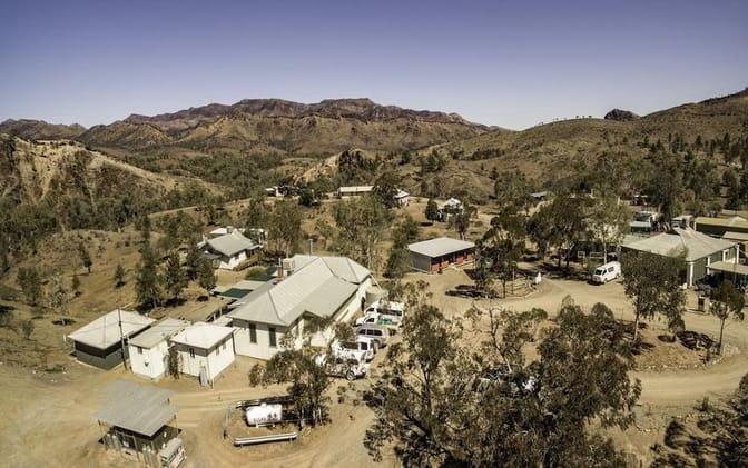 angorichina tourist village overhead view