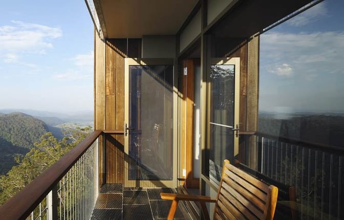 binna burra sky lodge balcony