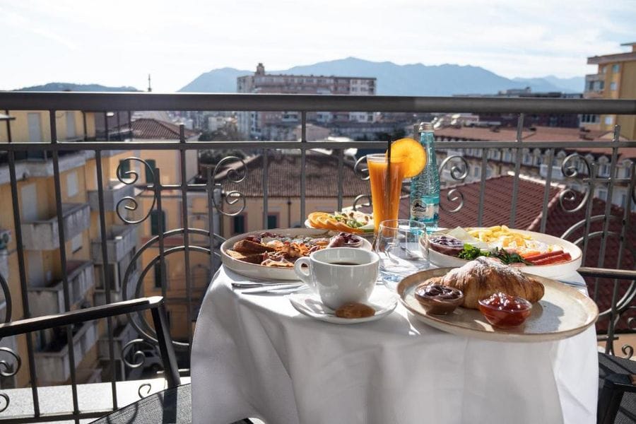 Hotel Mozart breakfast at the balcony.jpg