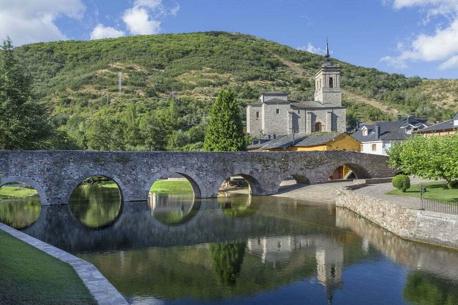 Roman Bridge on the Spanish Camino Leon