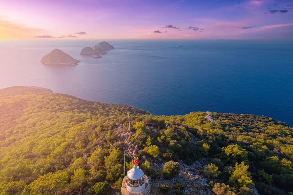Lighthouse Lycian Way view over sea
