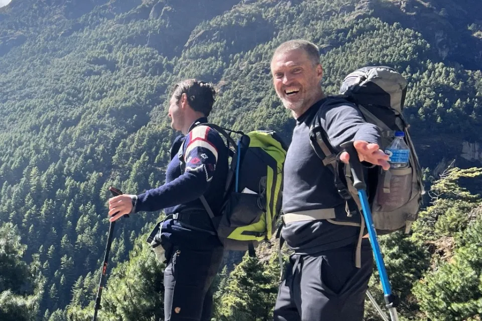 Brett hiking today