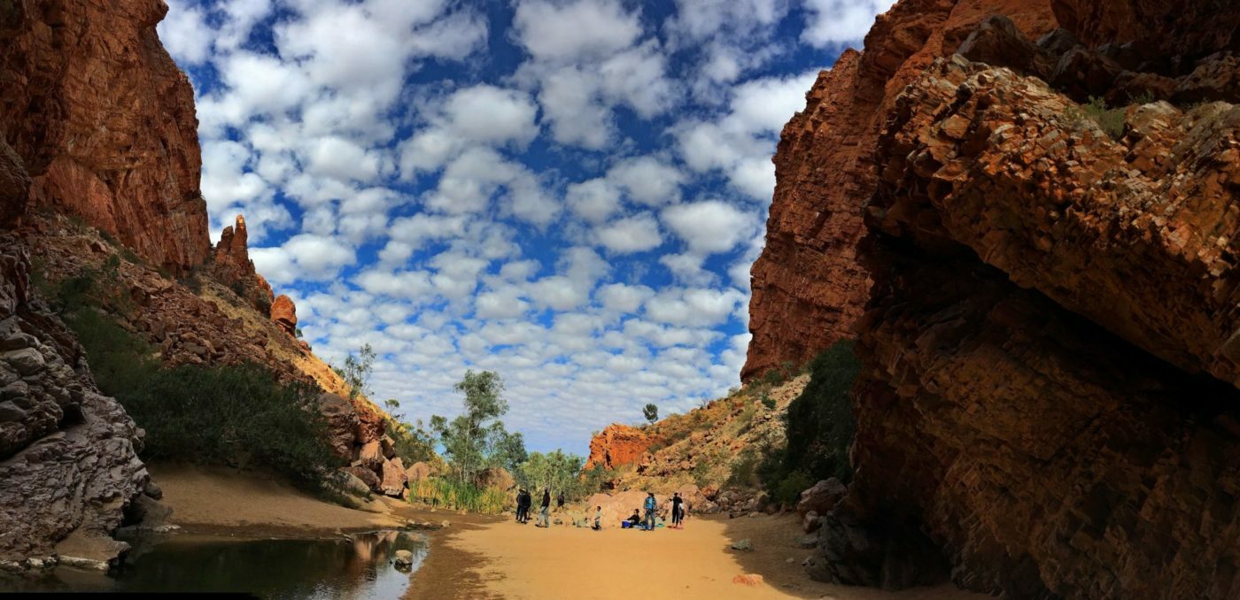 Group of Walkers in the Red Centre