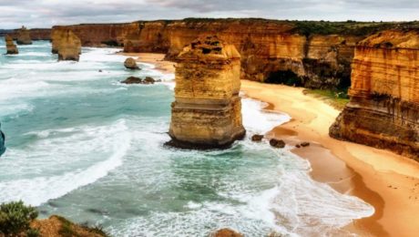 Great Ocean Walks Tour Hiker at 12 Apostles