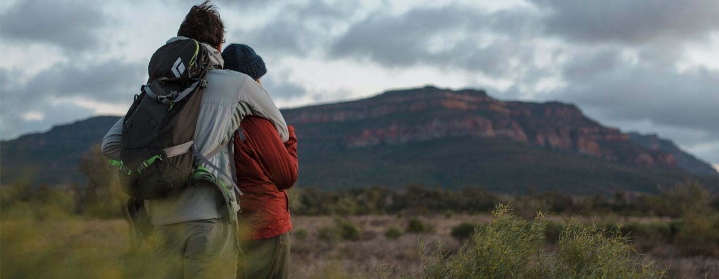 Walkers on long distance self guided walk in the Flinders Ranges