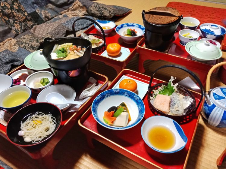 Japanese Buddhist cuisine (shojin ryori) at Jokiin temple, Mount Koya, Japan