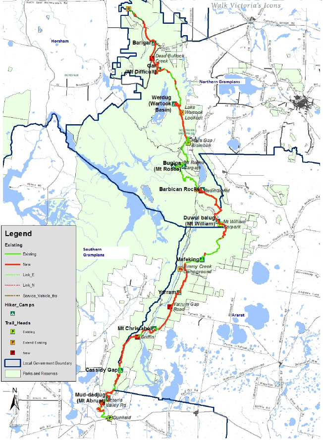 grampians mountain bike trail map