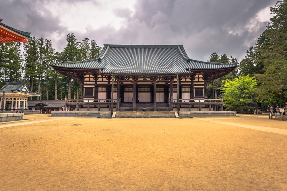 Mount Koyasan and one of its many Temples