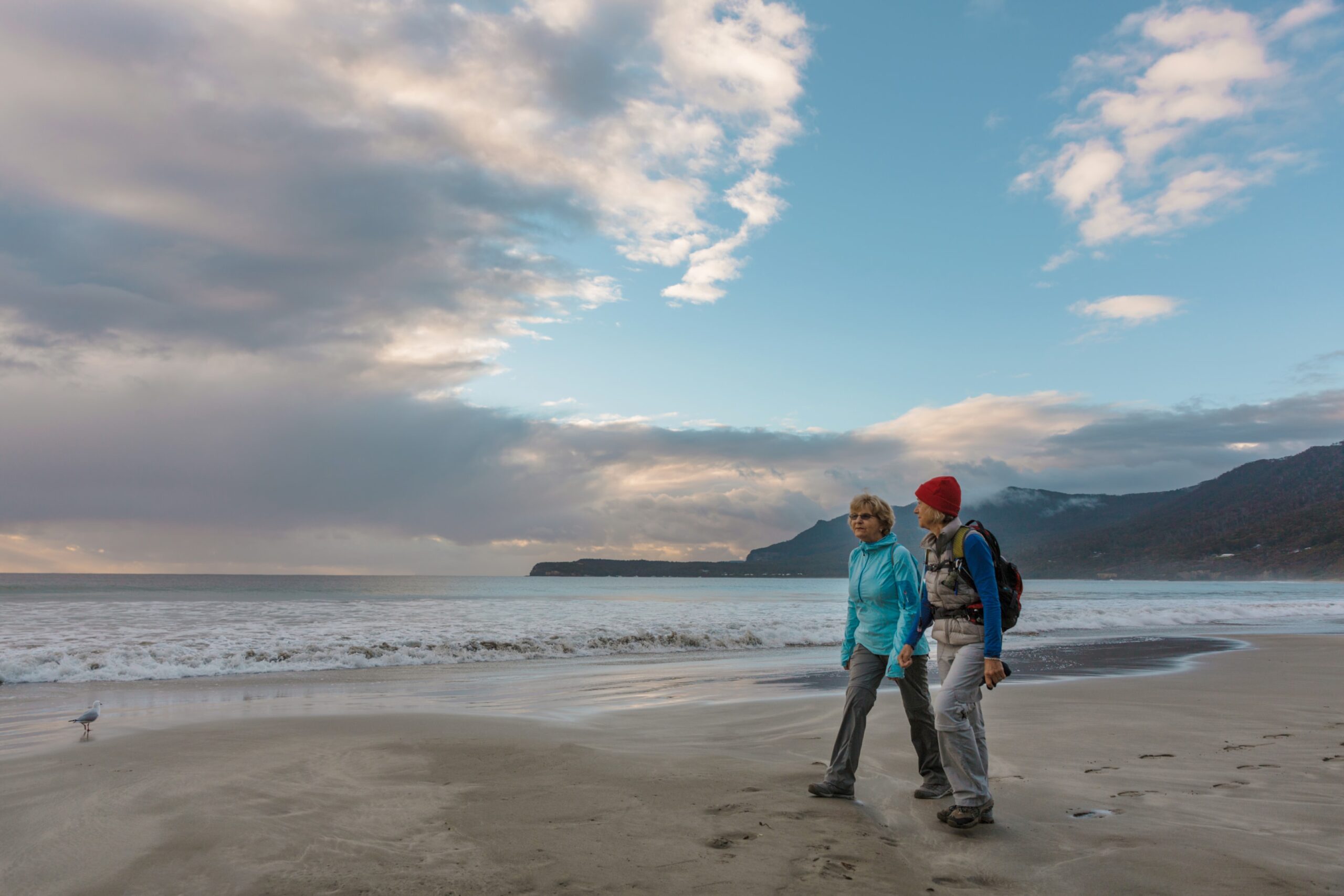 Walking on Beach on Tasman Peninsula